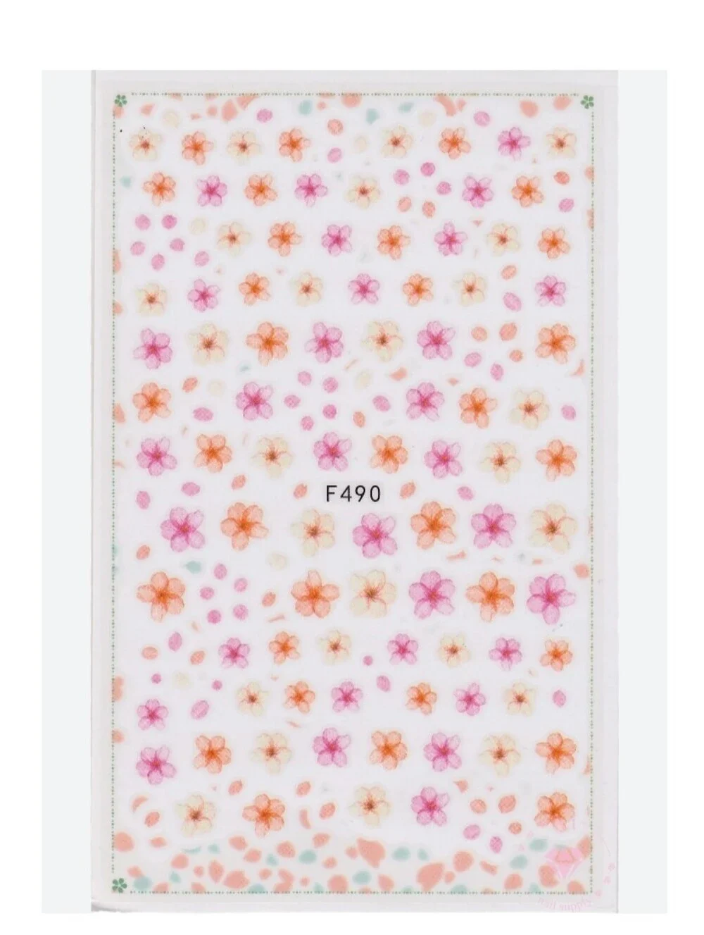 Trendy Self Adhesive Nails Art Transfer Sticker